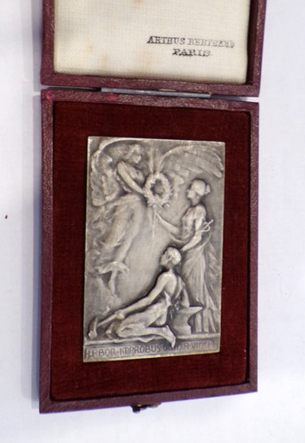 Médaille table argentée - médaille, de