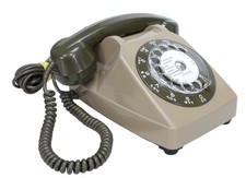 Téléphone Ancien fixe vintage Socotel S 63 à cadran France Télécom 1981 (B-120)