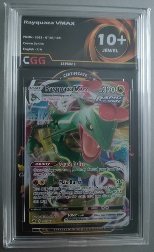 Pokemon card rayquaza vmax - card,