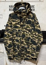 AUTHENTIQUE PARKA DE COMBAT CARHARTT CHASSEUR DE CANARDS CAMOUFLAGE COUPE-VENT IMPERMÉABLE MOYEN