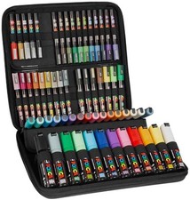 [M POSCA/60 001] uni-ball Marqueur à pigment , mallette de 60 pièces assorties