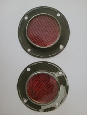 2 catadioptre d'époque ancien véhicule militaire dodge GMC jeep simca