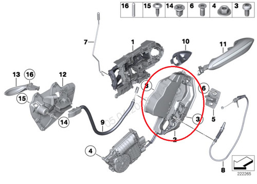 Bmw f10 serrure porte - 5,