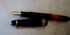STYLO PLUME MONTBLANC MASTERPIECE A PISTON DES ANNEES 1950 - PLUME OR MASSIF 14C