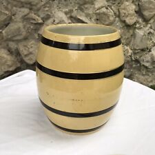 Vintage Villeroy & Bosh FRENCH POTTERY Barrel Crock Barrel Utensil Jar Ceramic