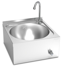 Lave mains inox mural normal