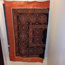 Tenture murale de yourte Kaszakh brodée main Vintage (1978)