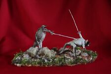 taxidermie  grenouille duel  taxidermy frog anthropomorphique curiosité oditties