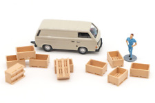 10 caisses bois palox 75cm H0 1:87 HO Diorama Train Marchandise Modellbahn LVM