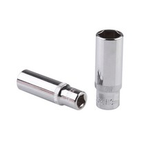 Jeu de douilles profondes en acier chromé vanadium avec clé à douille 1/4 pou