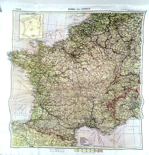 Foulard évasion france 1944 - d'évasion,