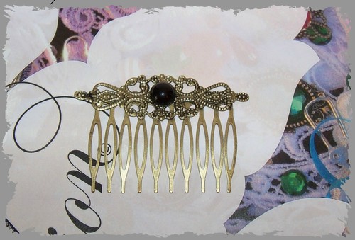 Peigne bronze bijoux - bronze, de