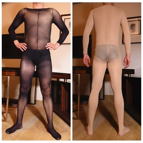 Hommes gay pur soyeux catsuit - gay,