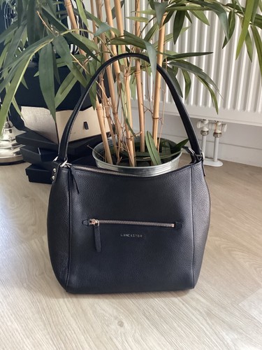 Sac main lancaster cuir noir - lancaster,