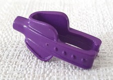 SELLE VIOLETTE ATTACHE CHEVAL POUR PLUME PLAYMOBIL