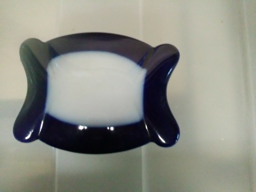 Boite porcelaine bleue et - porcelaine,