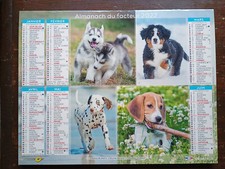 OBERTHUR ALMANACH DU FACTEUR 2022 BAS-RHIN 67 - CHIENS chien CHIOTS chiot
