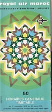 Royal Air Maroc timetable