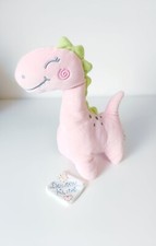 Peluche/Doudou Dinosaure/Dragon Rose Vert Spirale 30cm - ZDT ZD Trading Action