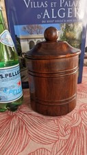 GROS POT TABAC MONOXYLE ANCIEN BOIS DE FER GAIAC ROSEWOOD PALISSANDRE 