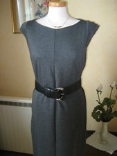 TRES BELLE ROBE "LAURA ASHLEY", T.40/42 - GRISE - COMME NEUVE