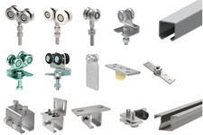 Acier Tor-Bauteile Coulissante Porte de Grange Garage Suspendu (E) Roulante