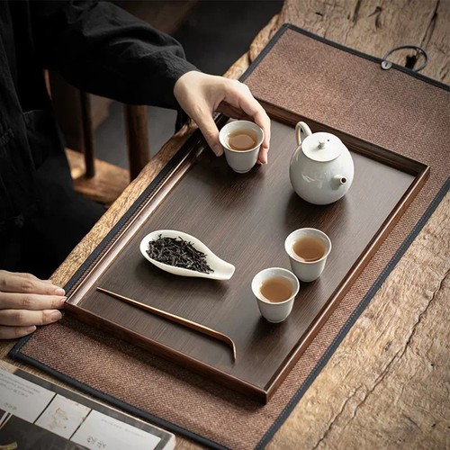 Plateau service bambou - de,
