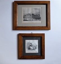 2 gravures encadrées 19ème