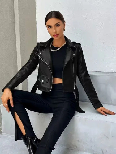 Veste cuir noir femme moto - femme,