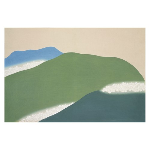 Affiche abstraite serene hills - abstraite,