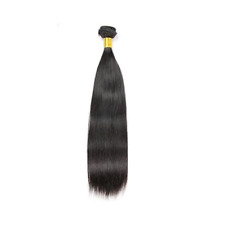 1 Faisceau  Naturel Cheveux Humain Lisse  18 Pouce (45,72cm)Noire Naturelle 100g