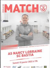 Feuille de match ASNL - SC