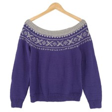 Pull Nordique Violet