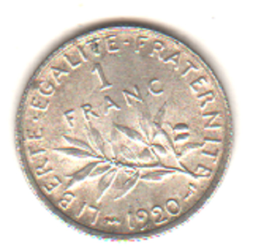 Pièce franc semeuse en - pièce, 1