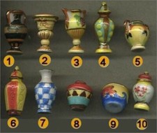 1999 LES VASES D 'EXCEPTION 3D FEVE PORCELAINE BRILLANT au choix