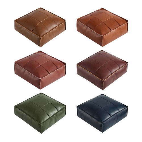 Pouf marocain cuir pu - marocain, en