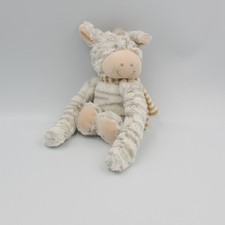 Doudou peluche ane zèbre
