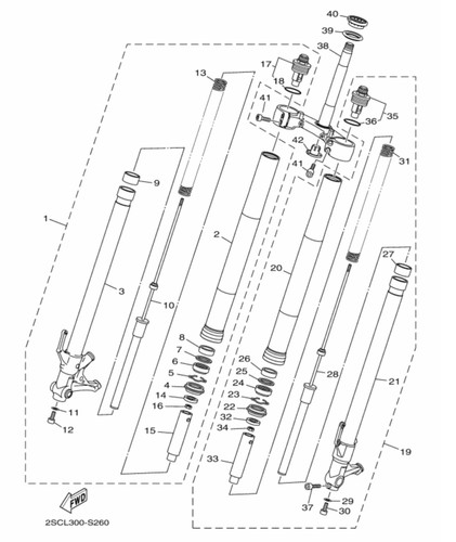 B5c231030000 fourche avd - b5c231030000,