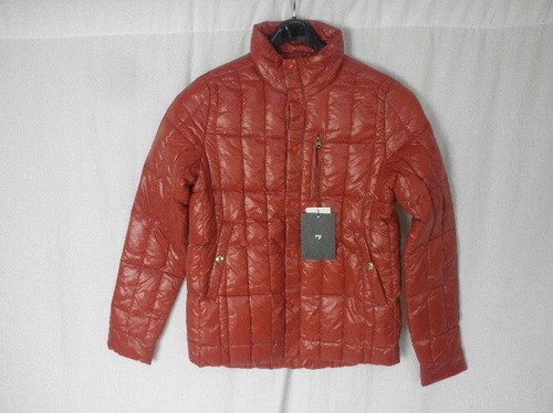 Red reversible shiny nylon