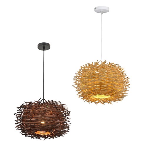 Suspension rustique rotin - rustique,