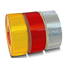 Ruban retro-réfléchissant adhésif rouge 50 m (Les 50 mètres)