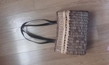 Sac à main sacs fourre-tout paille tissée coton 