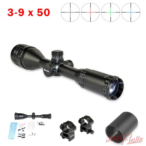 9x50 rifle scope - rifle, with