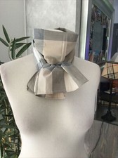 Foulard cheche Burberry tartan beige/gris  impeccable