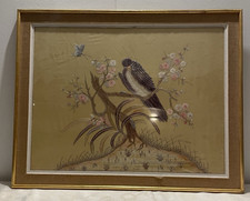 Tableau broderie sur  soie