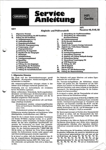 Service manuel instructions - service, d'instructions