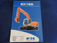catalogue fiat kobelco pelle hydraulique EX 165   2002