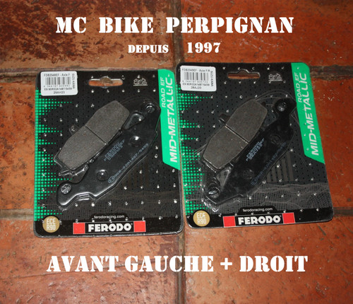 Plaquette frein d - g,