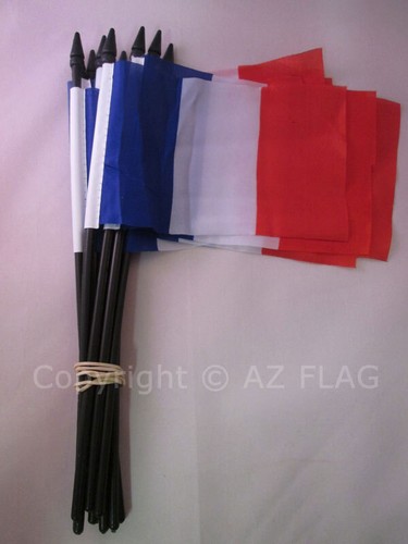 Drapeau france 15x10cm avec - drapeau,