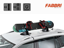 Porte-Ski Et Snowboard Magnétique Universel De Toit Avec Antivol Ellipse